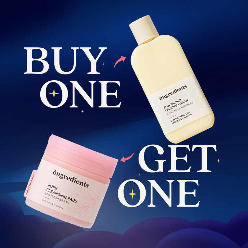 BOGO: ONGREDIENTS Centella Asiatica Skin Barrier Calming Lotion (220ml) + Pore Cleansing Pad (60 pads)