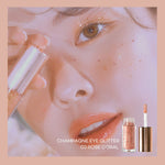 PEACH C Champagne Eye Glitter #03 Rose Coral eye look